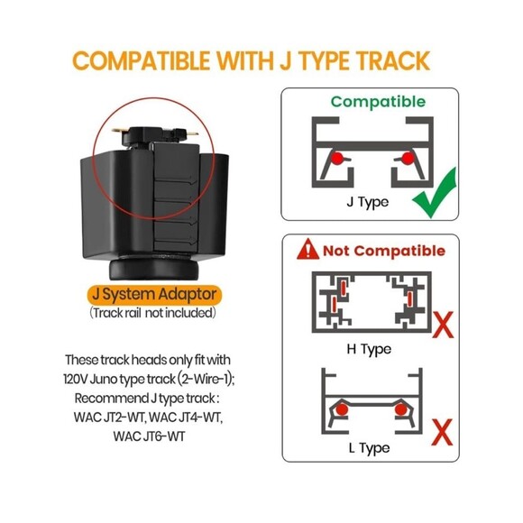 VANoopee LED Track Light Heads (8pack) - Picture 5 of 8